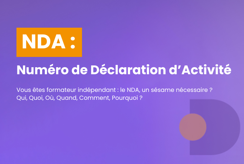 NDA numéro de déclaration d activité Dtalents Formations